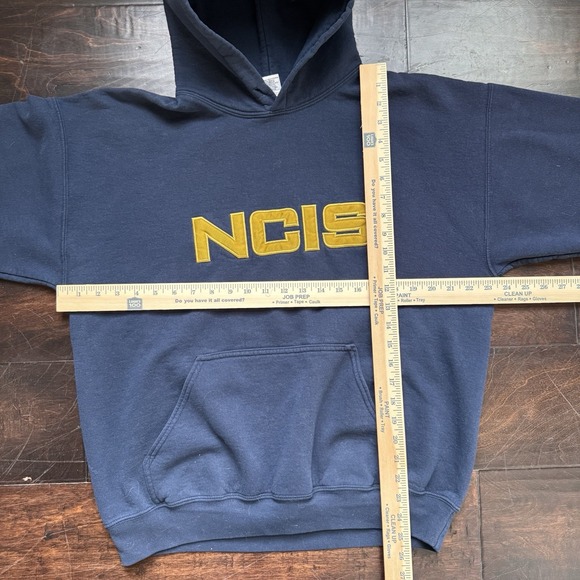 Vintage NCIS Hoodie Mens Large Navy TV Series Gildan Sweatshirt Pullover Y2K - Picture 6 of 6